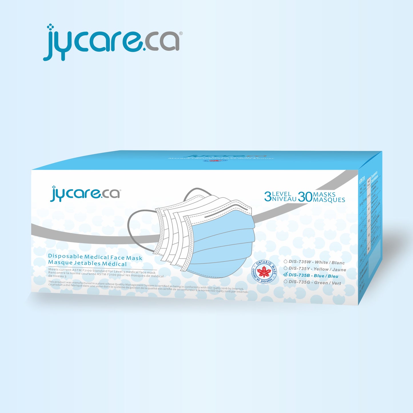 JY Care Level 3, 4 ply Medical Face Mask (30 Masks/pack), Multi Colors