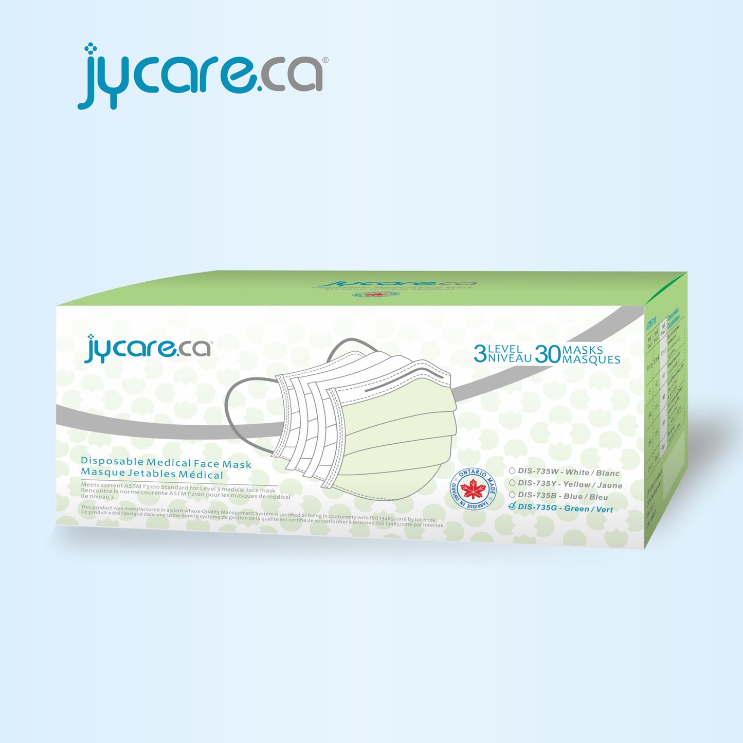 JY Care Level 3, 4 ply Medical Face Mask (30 Masks/pack), Multi Colors