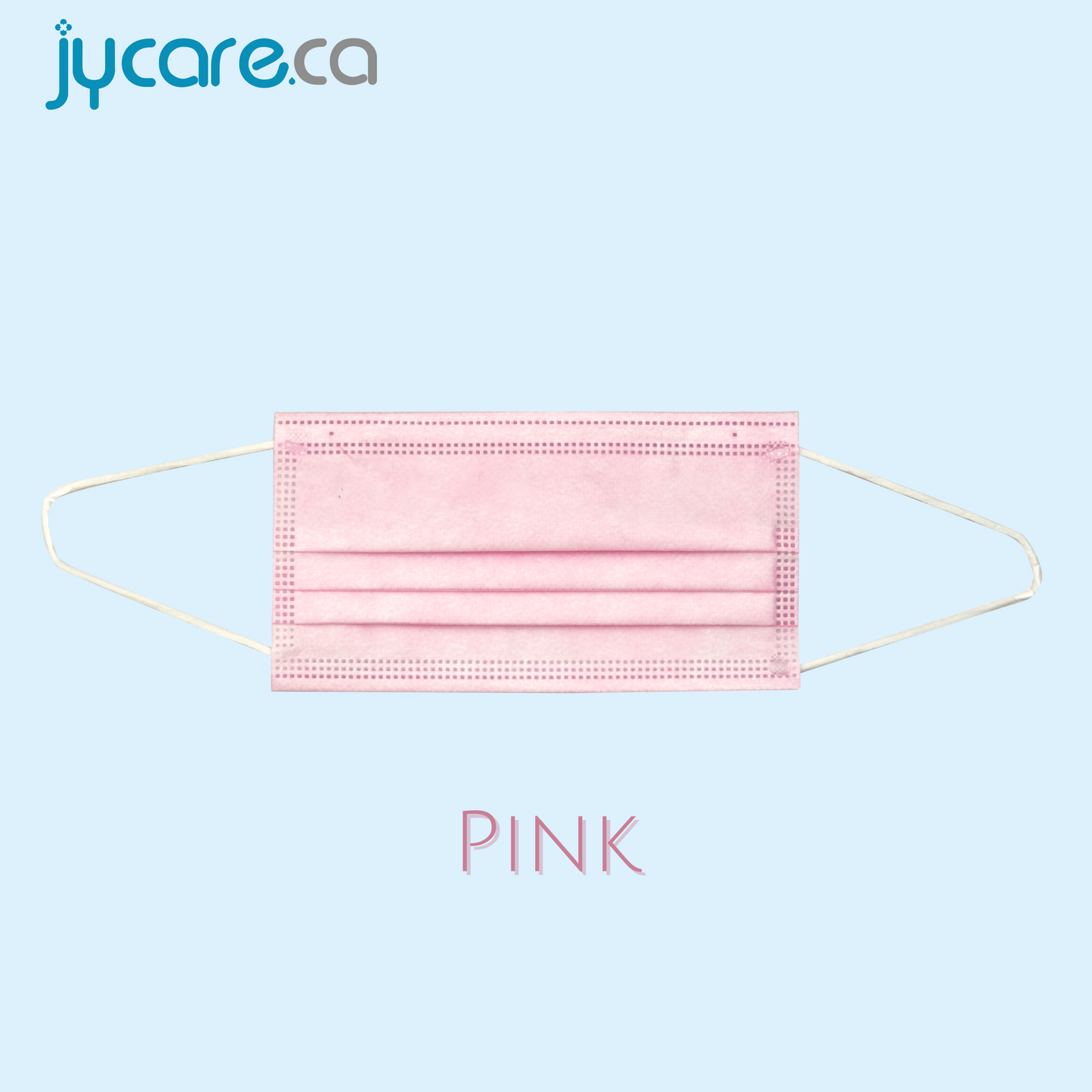 Disposable medical face mask pink